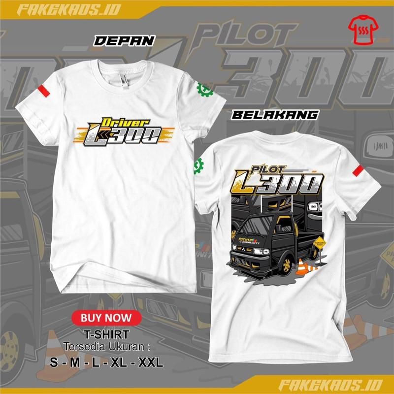 Kaos Driver L300 / Baju Distro Pilot L300 / Atasan pria wanita