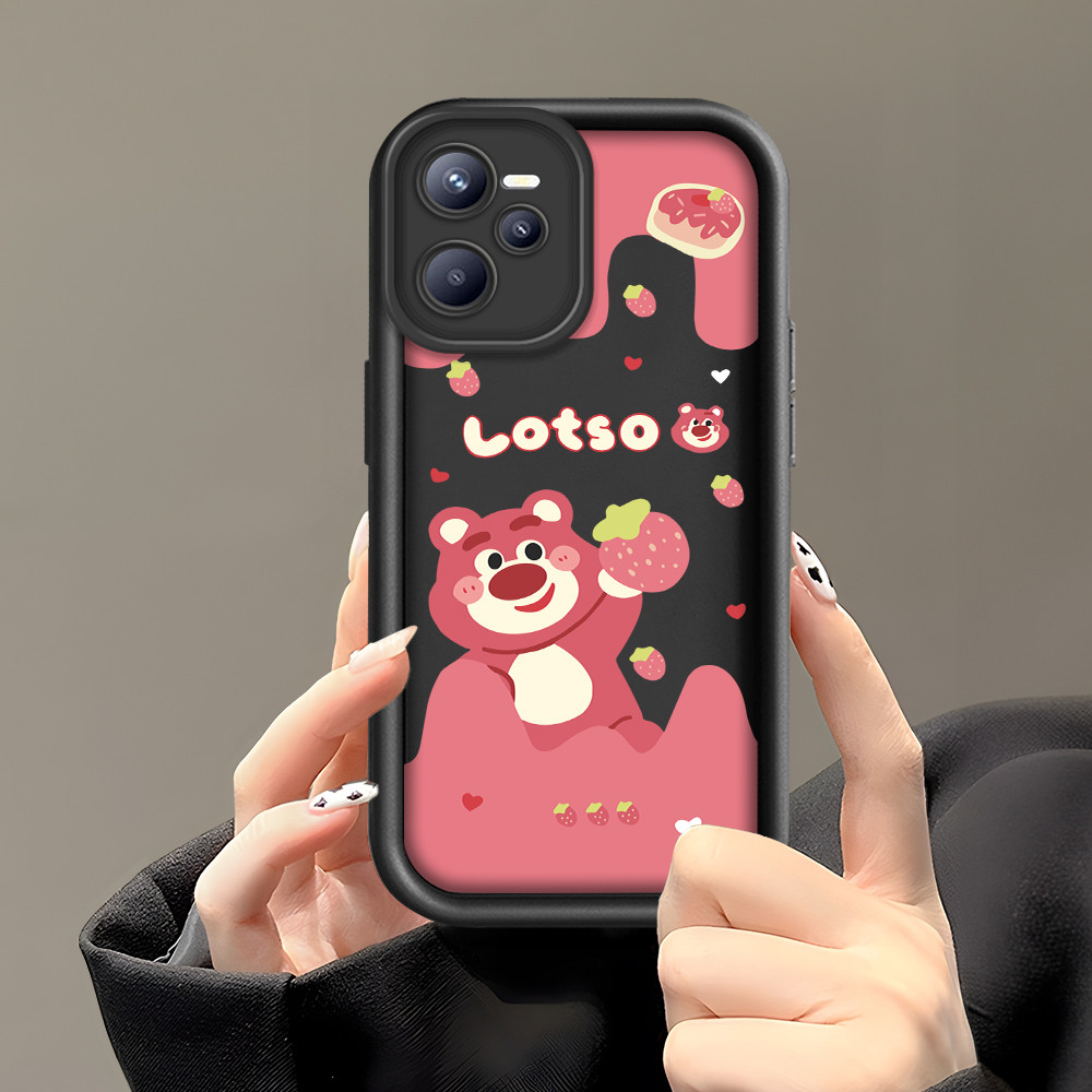 Casing Hp Untuk Realme C35 Narzo 50A Prime Phone Case Cesing Soft Cover Lotso 2966 Mode Kesing Cream