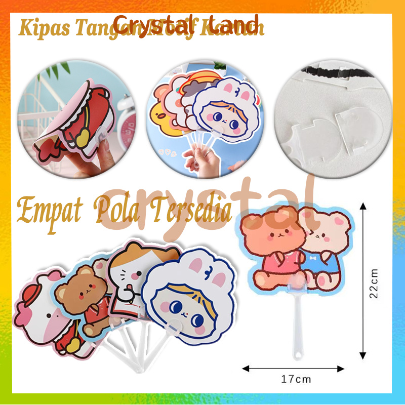 Kipas Tangan Souvenir Kipas Karakter Lucu / Kipas Tangan Karakter