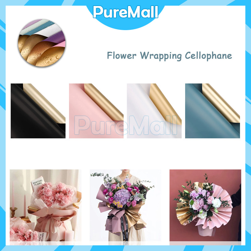 

Kertas Buket Gold BiColor / Cellophane Flower Wrapping / Kertas Bunga