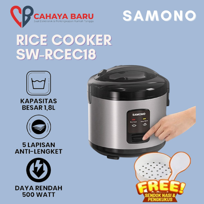 SAMONO RICE COOKER SW-RCEC18