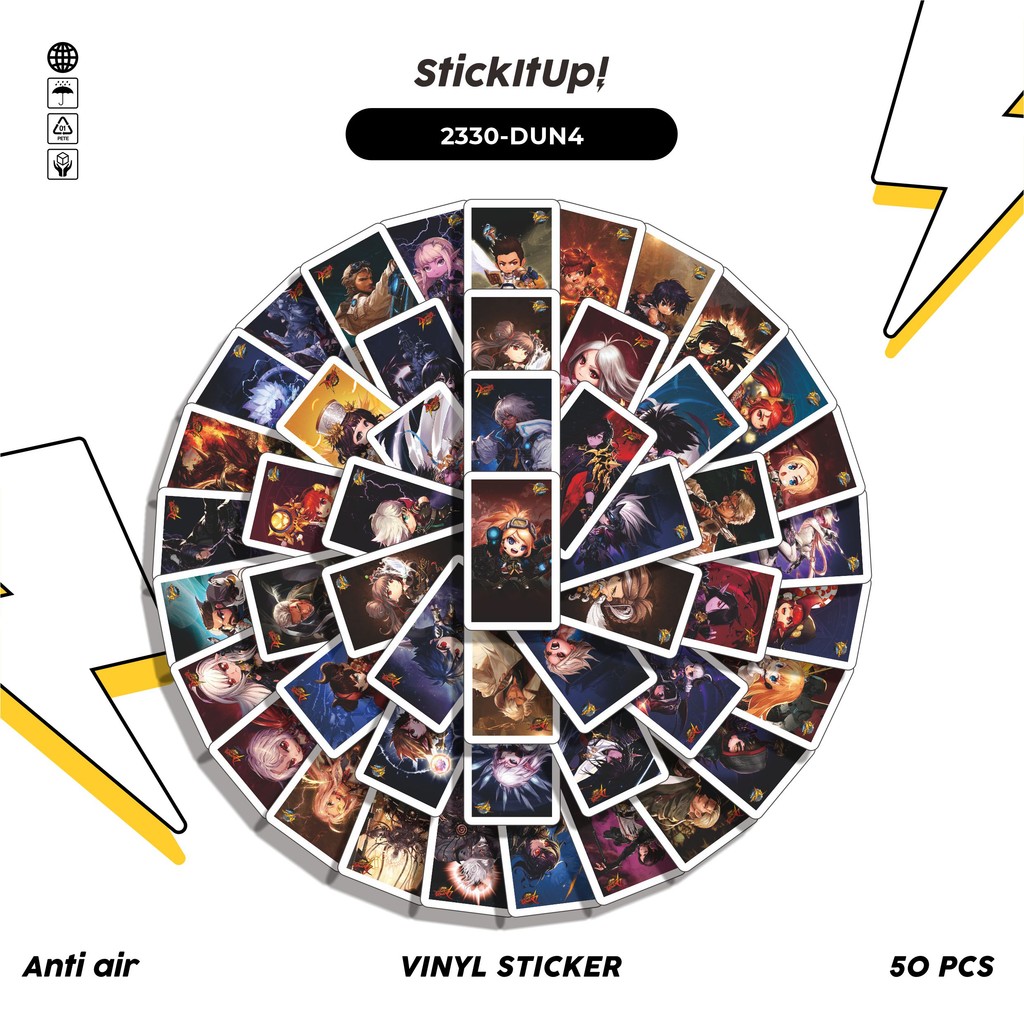

COD✨ 50 Pcs Sticker Pack GAME SERIES DUNGEON FIGHTER CHAR MIX 04 Lucu Aesthetic Vynil Waterproof untuk Freebies Sticker Buku Journal Casing HP Laptop