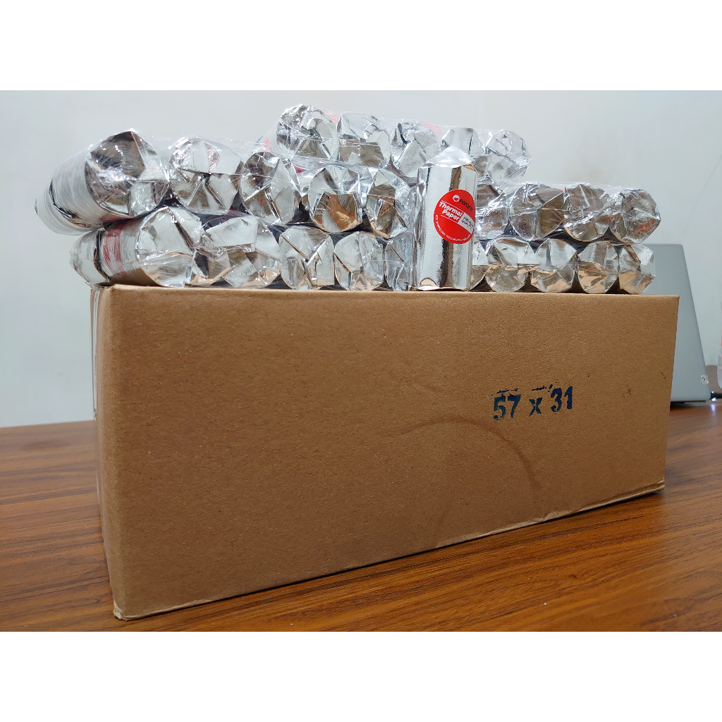 

Kertas Thermal Roll Polos 57x31 isi 100 Roll
