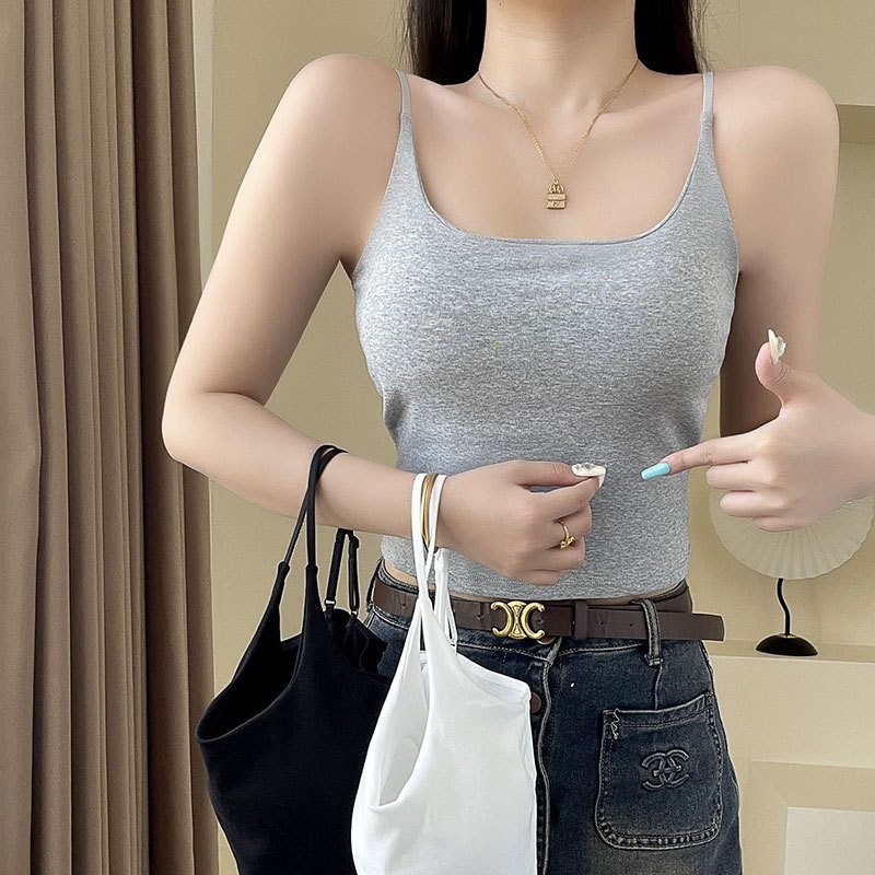 Tanktop Bra Tali Sphageti Tank top wanita tali kecil Sexy