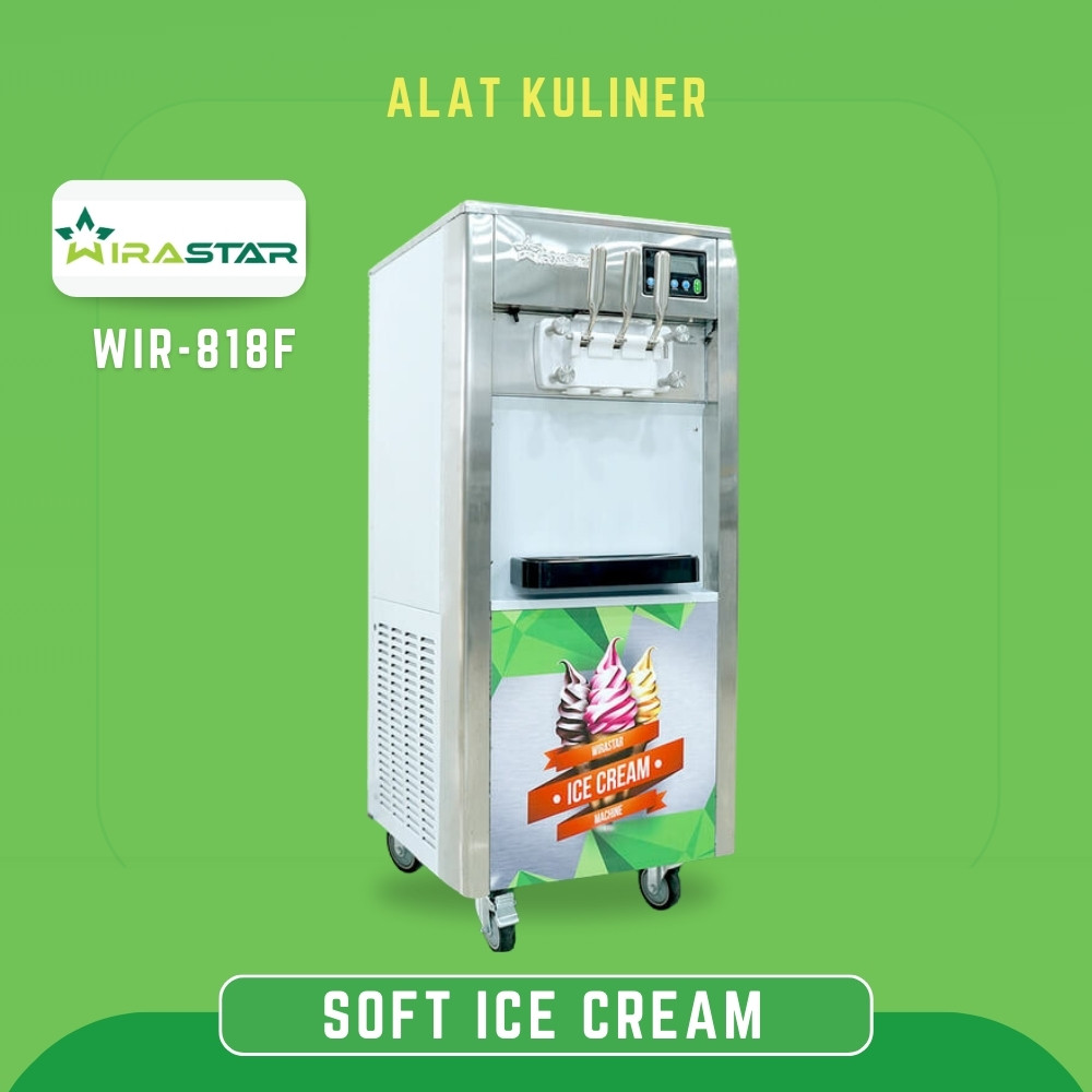 Mesin Es Krim WIRASTAR WIR-818F Soft Ice Cream Maker 3 Tuas Garansi Resmi