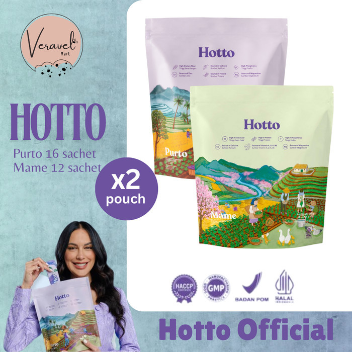 

Hotto Purto Mame 2 Pouch Multigrain dengan Edamame Purple Potato Organik Diet Sehat Sereal Rendah Kalori ubi ungu