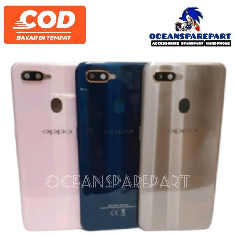 BACKDOOR CASING BACKCOVER TUTUP BELAKANG OPPO A7 ORIGINAL
