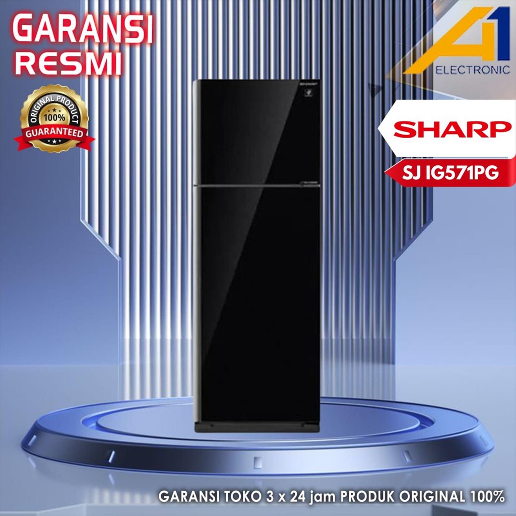 Kulkas SHARP SJ IG571PG BK / SJIG571PG BK Inverter 2 Pintu 394 L