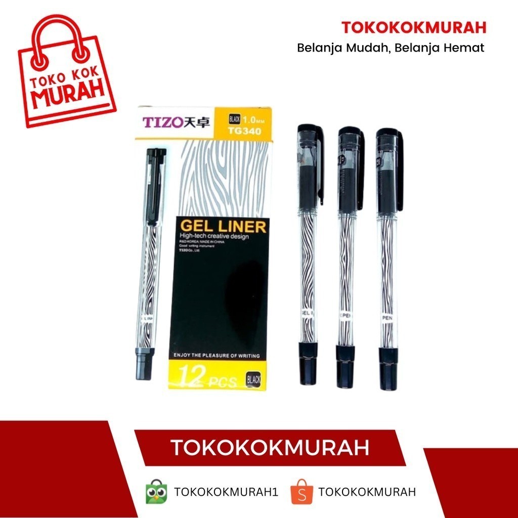 

PULPEN GEL TIZO 1.0MM TG340 PCS