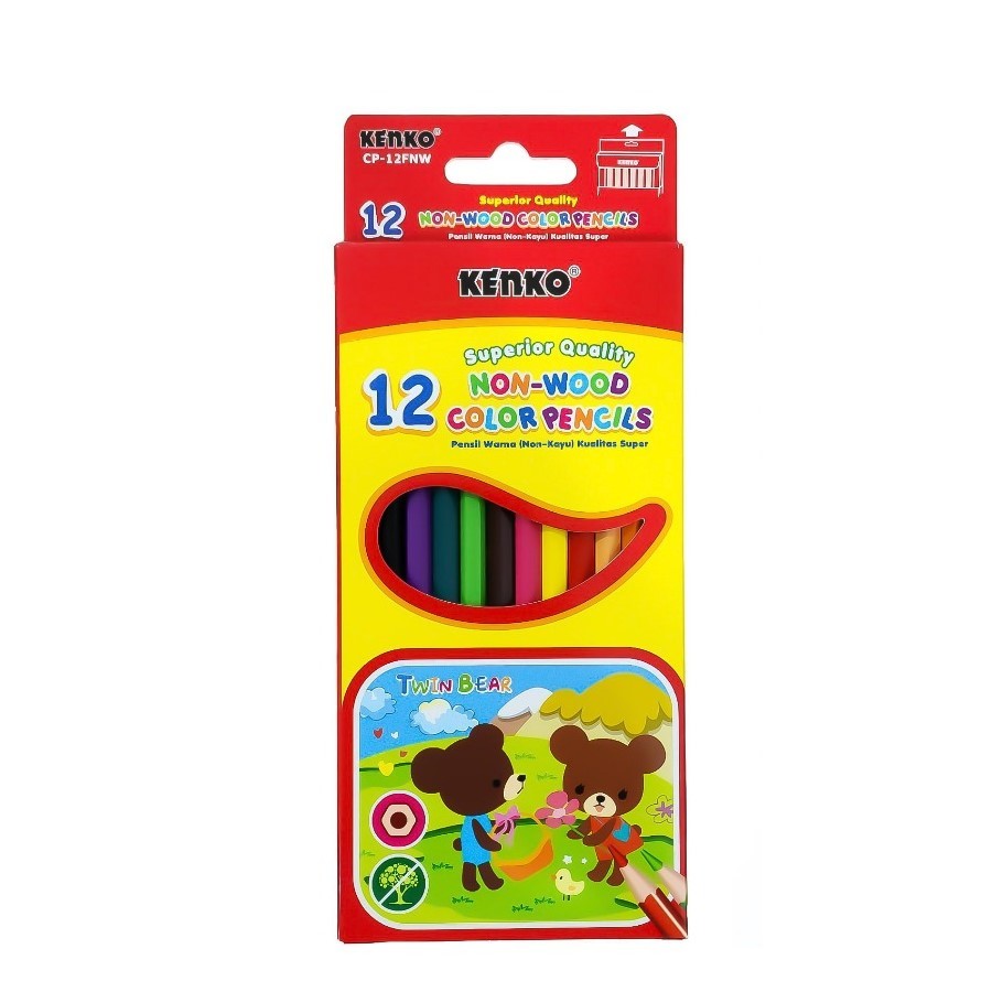 

PENSIL WARNA PANJANG 12 WARNA - KENKO CP-12FNW