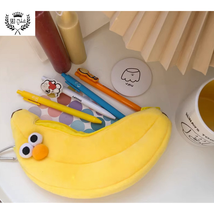 

BEST-Promo Tempat pensil kain Kotak pensil Pencil case karakter roti french toast - PISANG
