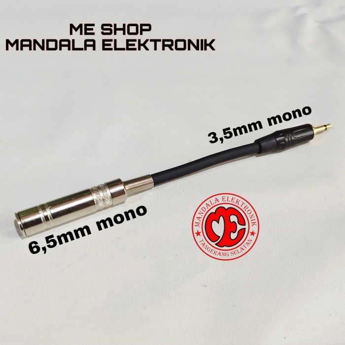 Coverter jack 3,5mm to akai 6,5mm Female - mono