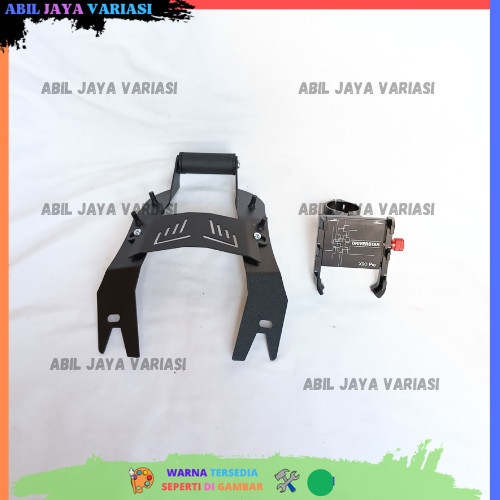 PAKET HOLDER GPS HP NMAX NEW PHONE HOLDER DRIVER ALUMUNIUM STANG MOTOR BREKET HANDPHONE YAMAHA NMAX
