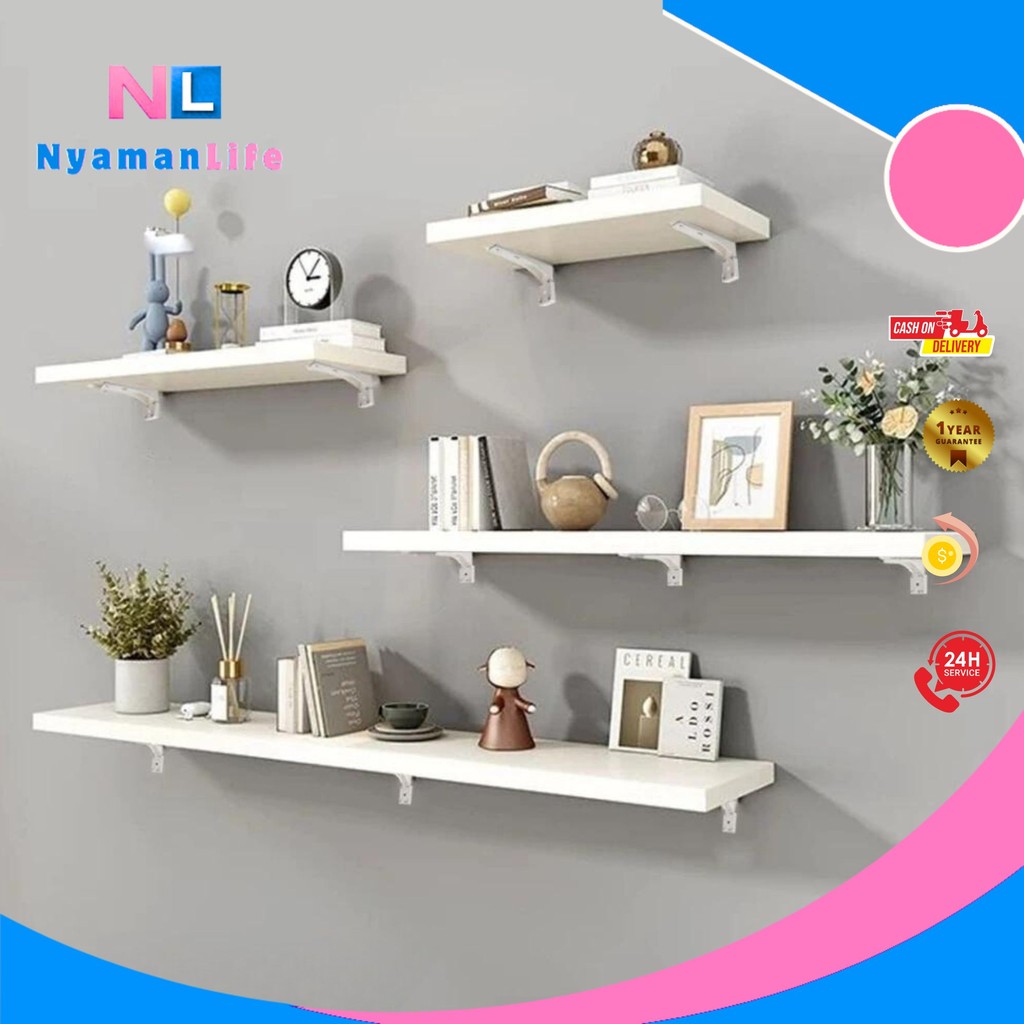 NyamanLife -  Rak Ambalan Boneka Tanaman Gantung Menjalar Sabun Alat Mandi Dekorasi Minimalis Putih 