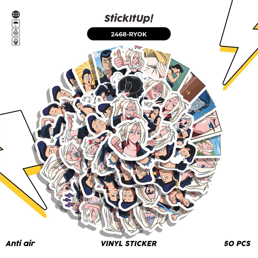

COD✨ 50 Pcs Stiker FUNNY CHARACTER RYOKO AND KENT STICKER PACK 01 Lucu Anti Air Untuk Dekorasi Notebook Sepeda Skateboard Handphone DIY
