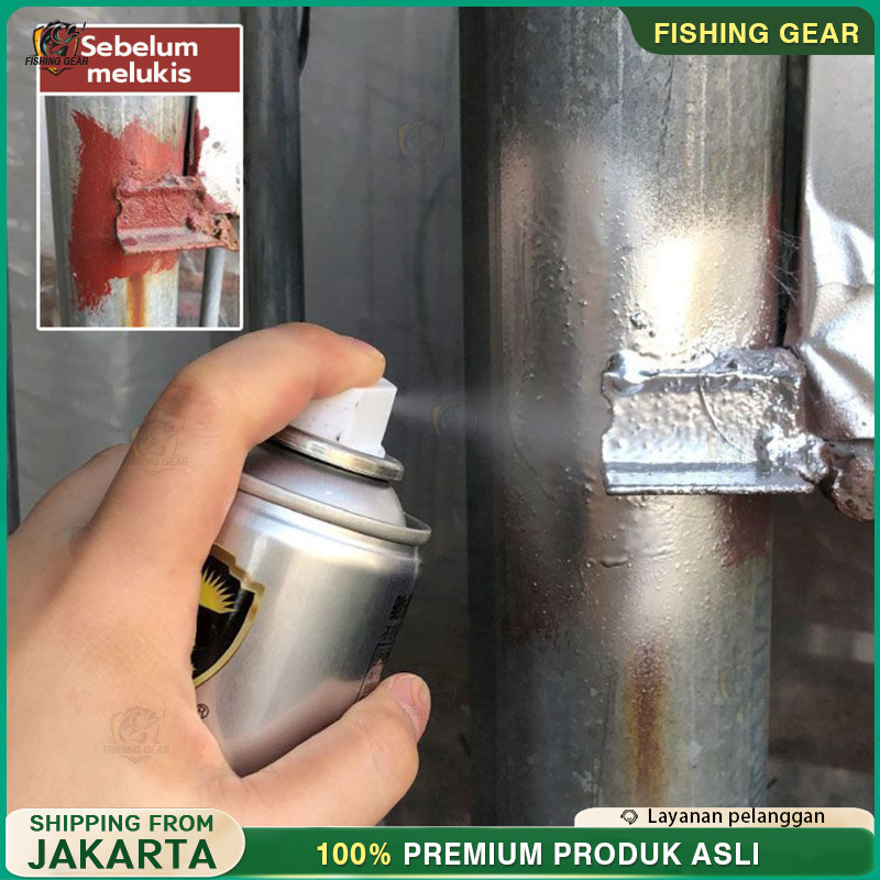 350ml Cat Semprot Chrome Sapporo Cat Semprot Krom Anti Krat Warna Cat Metalik Mobil Stainless Steel 