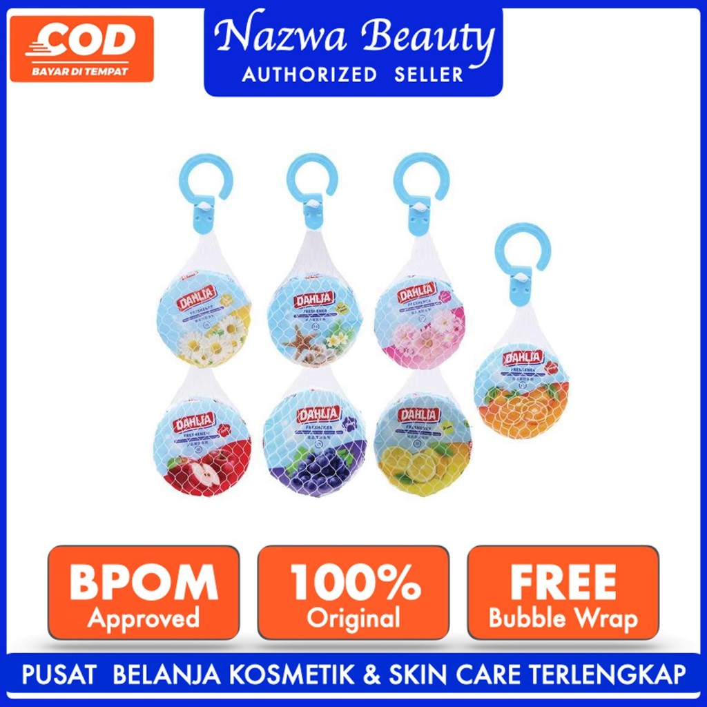 DAHLIA AIR FRESHENER GANTUNG 80gr KAMPER REFILL PENGHARUM RUANGAN FRUITY PINK BLOSSOM OCEAN BREEZE W
