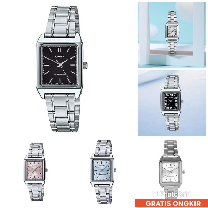JAM TANGAN CEWEK / WANITA CASIO KOTAK LTP-V007G LTP