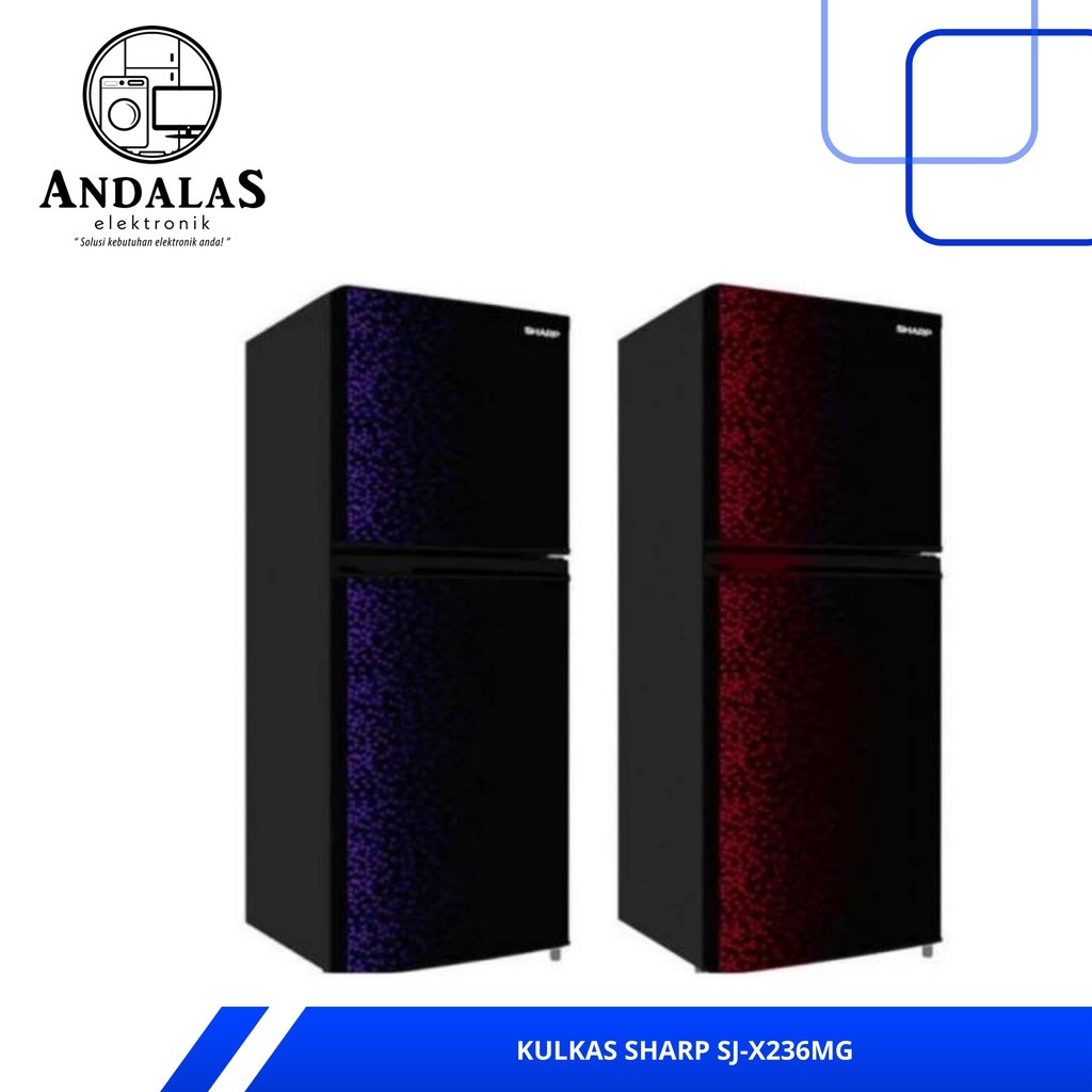 KULKAS SHARP 2 PINTU SJ-316MG-GB/GR SJ 316 MG 256 LITER NO FROST 316MG