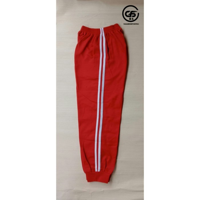 Celana training olahraga anak sekolah SD - Merah putih, M