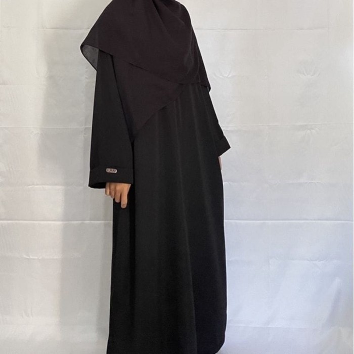 ✨LARIS✨ -Terlaris Gamis Abaya Turki Basic Polos Size S M XL XXL Gamis Wanita - Putih, S