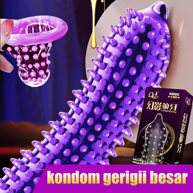 READY Kini Tersedia Kembali [PRIVASI AMAN] Kondon gerigi original Kondom bergerigi Kondon gerigi 12p