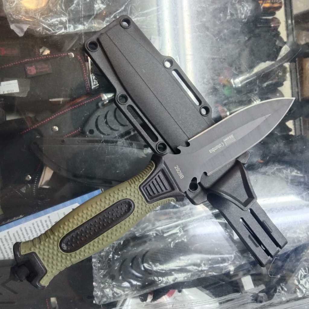 PISAU COLUMBIA P1323 SURVIVAL KIT BUSHCRAFT HUNTING BERBURU CAMPING GUNUNG / PISAU SELAM COLUMBIA P-