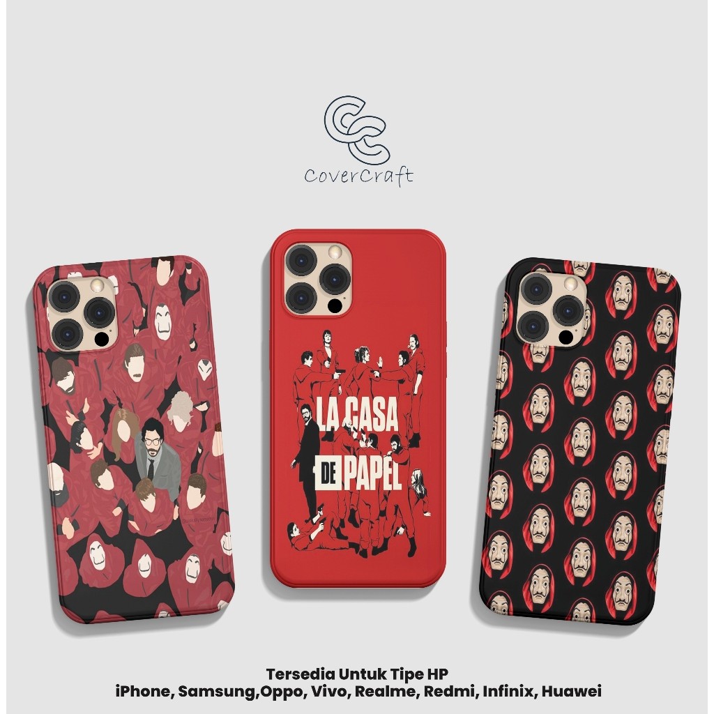 Covercraft Money heist painting Soft Case / Case ALL TYPE - (Bisa semua tipe hp)
