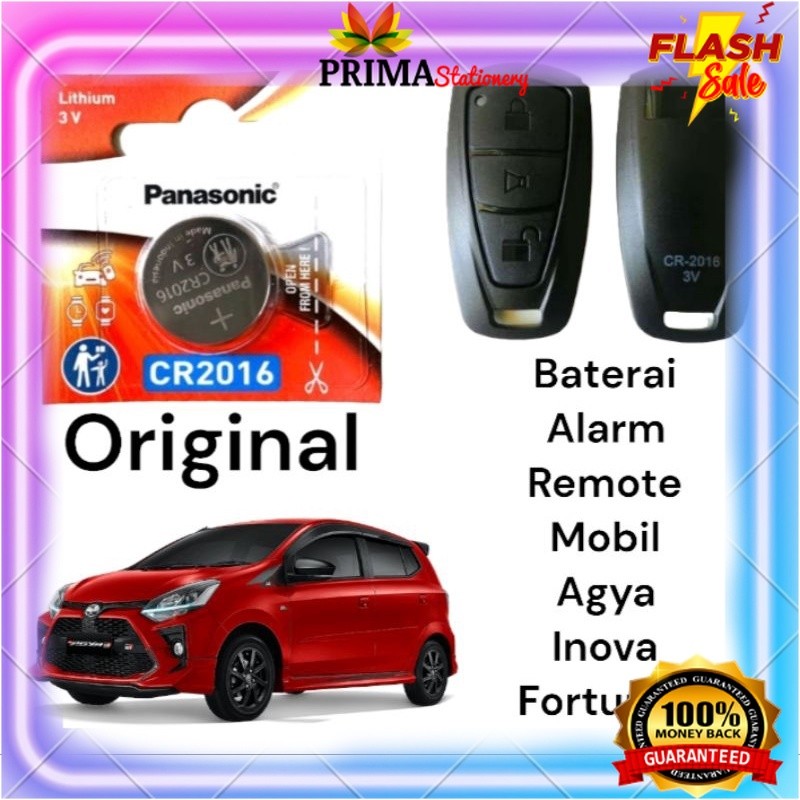Baterai CR2016 Remot Agya Inova Baterai Remote Mobil Toyota Agya