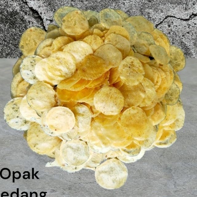 

Kerupuk Opak Limper - Opak Koin - Kerupuk Bulat