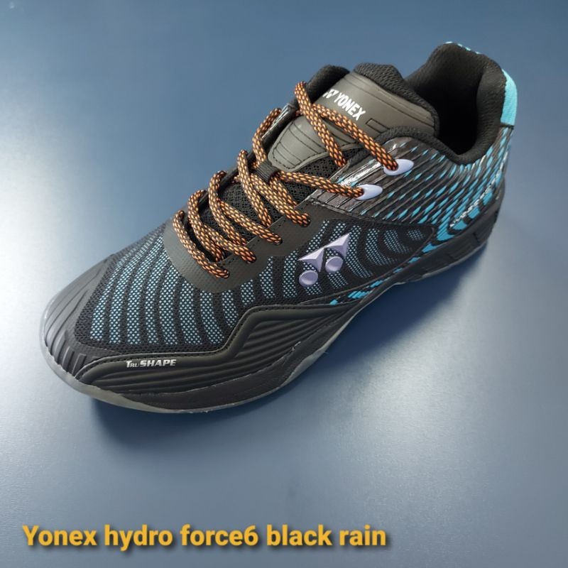 Sepatu badminton yonex hydro force 6 black rainbow