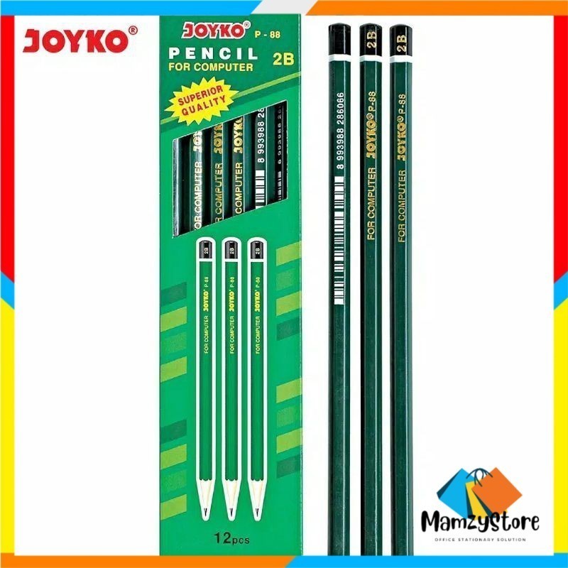 

JOYKO P-88 2B pensil Superior quality 1 Pack / 12 Pcs
