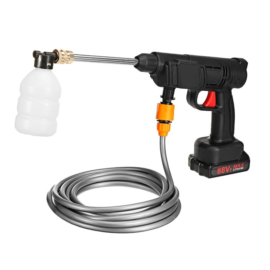 Cordless High Pressure Car Wash Washer Gun Electric Water Washing Gun Rechargeable Battery Spray Wat