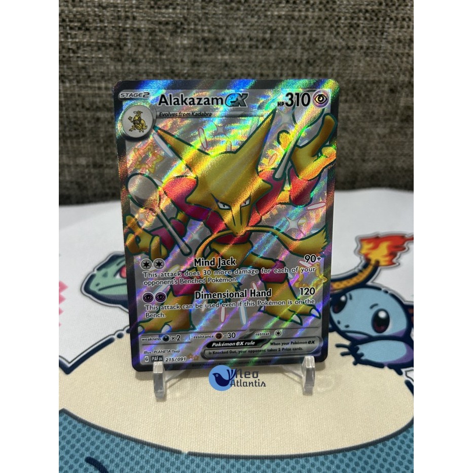 Pokemon TCG English Alakazam ex - 215/091 - Shiny Ultra Rare Scarlet & Violet: Paldean Fates