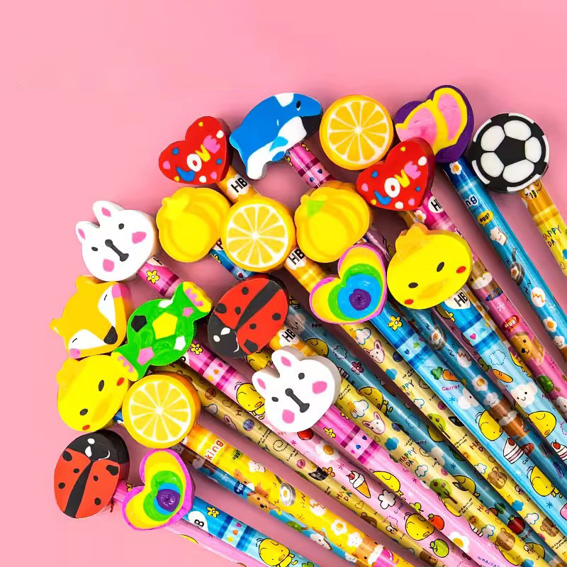 

1 LUSIN ( 12 BIJI ) PENSIL MOTIF + PENGHAPUS / PENCIL TULIS MOTIF / PENSIL TULIS MURAH