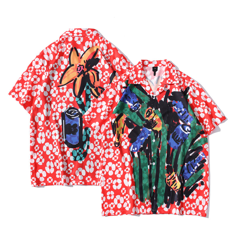 Kemeja Wanita Motif Legan Pendek Floral Hawai Kemeja Pria