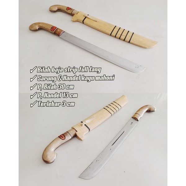 Golok tebas ok golok sembelih bisa Golok Serbaguna Baja Per full tang 165 ASLI CIBATU