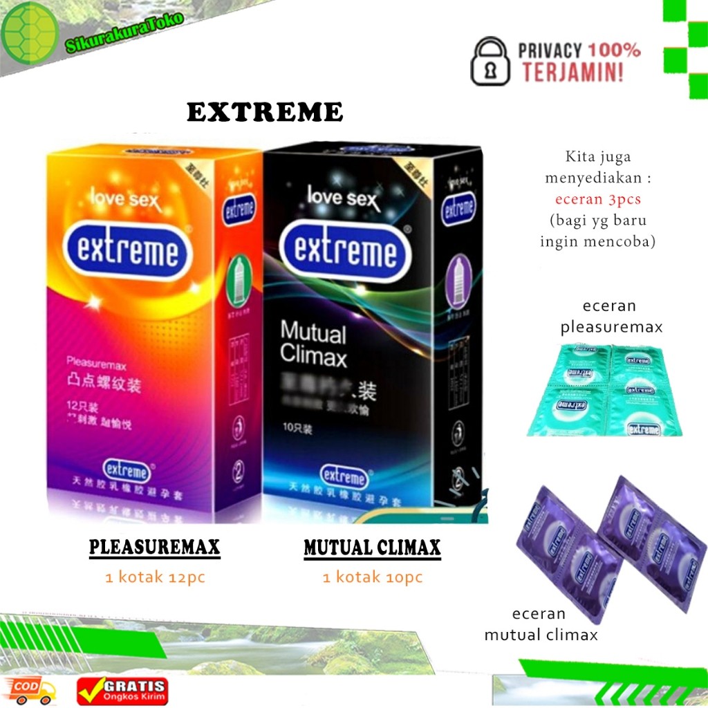 (SKR) PRIVASI 100% TERJAMIN Kondom DUREX CLIMAX PLEASUREMAX impor Tipis Tahan Lama Delay Bergerigi G