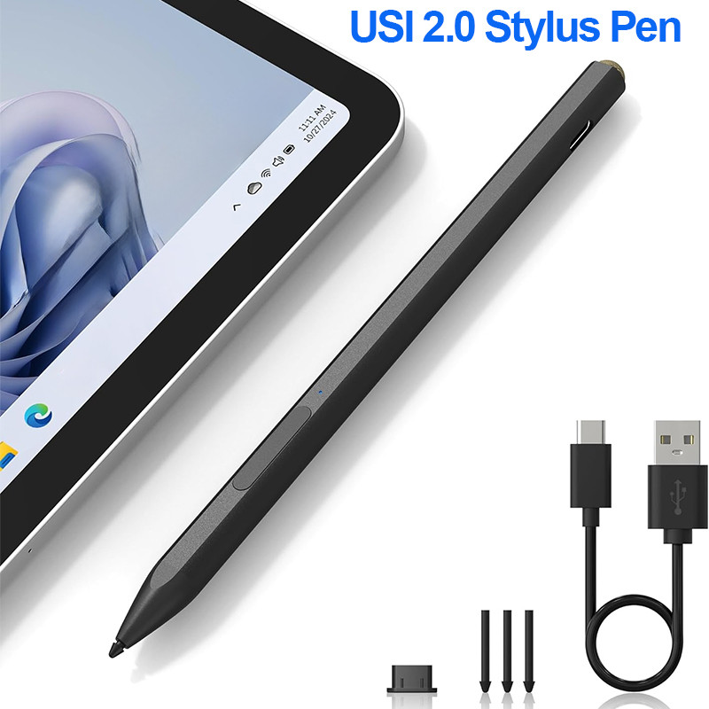 USI 2.0 Stylus Pen for Chromebook Lenovo/Acer/Asus/Amazon Fire HD10 Max11/Google Pixel Tablet 4096 S