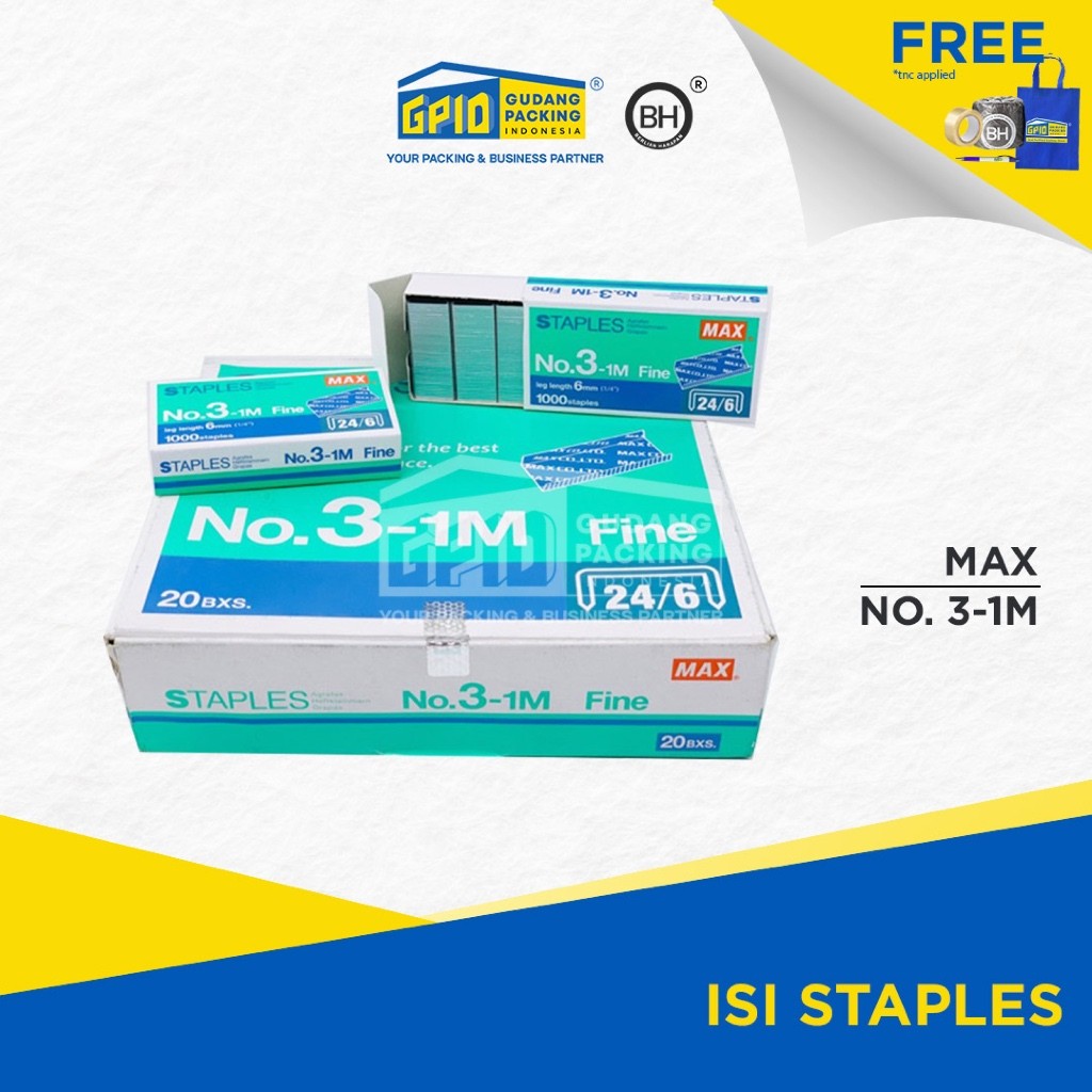 

MAX - Isi Staples No. 3-1M