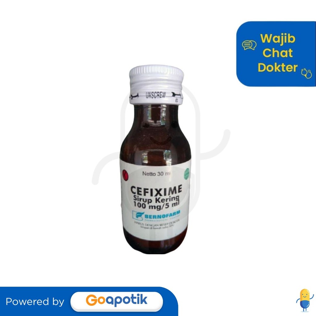 Cefixime Trihydrate Bernofarm 100 Mg/5 Ml Dry Syrup 30 Ml