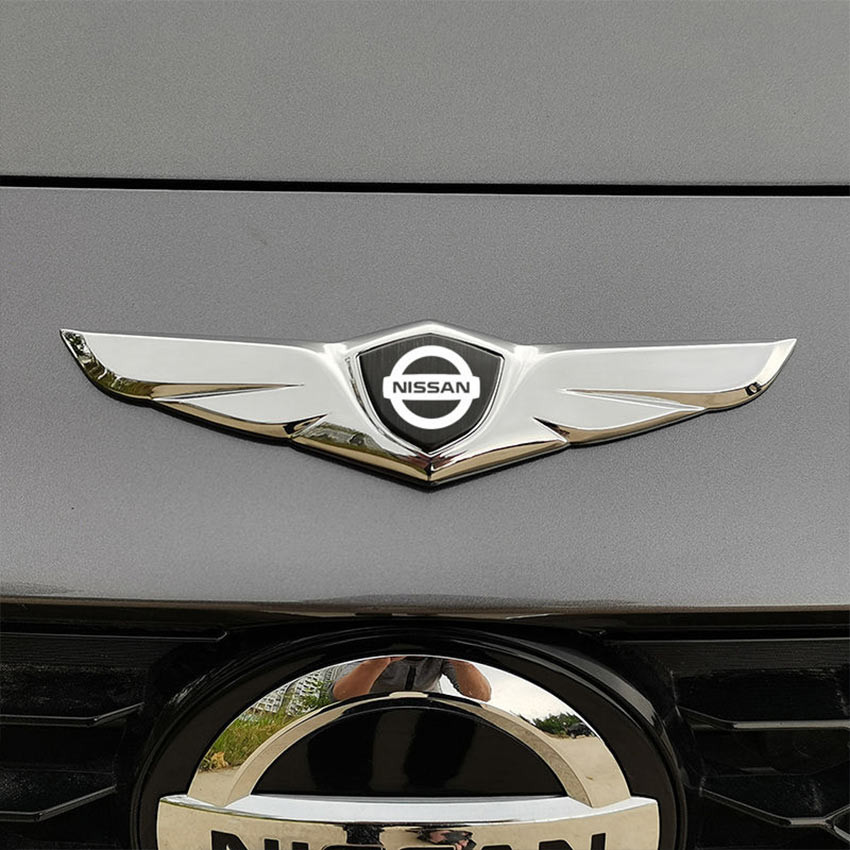 Wing Logo Ring Sayap Logo Depan Nissan Front Logo Cover Chrome Emblem Depan Atau Belakang Solusi Keb