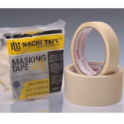 

NACHI MASKING TAPE LAKBAN KERTAS CREAM