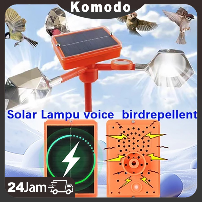 Pengusir burung tenaga surya burung Pengusir burung berputar 360 derajat alat burung tenaga surya pe