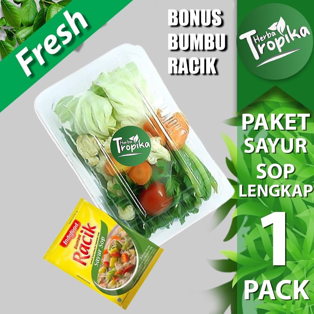 

Paket Sayur Sop Fresh Bonus Bumbu Racik Murah Toko Herba Tropika