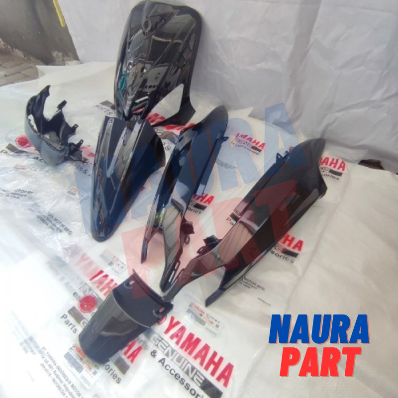 FULLSET COVER BODY ALUS MIO SPORTY HITAM ORIGINAL ORI YAMAHA TAMENG SP