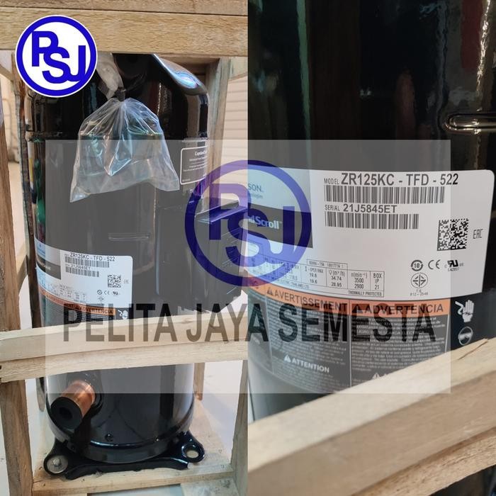 Kompresor AC Copeland ZR125KC-TFD-522 / Compressor Copeland ZR125KC / 10PK R22 Scroll