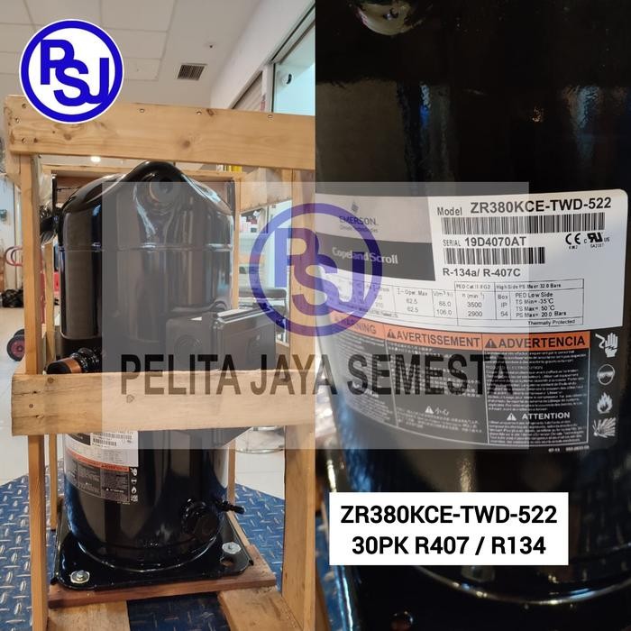 Kompresor Copeland ZR380KCE-TWD-522 / Compressor Copeland ZR380KCE / 30pk 30HP / ZR380 / ZR380 / R40