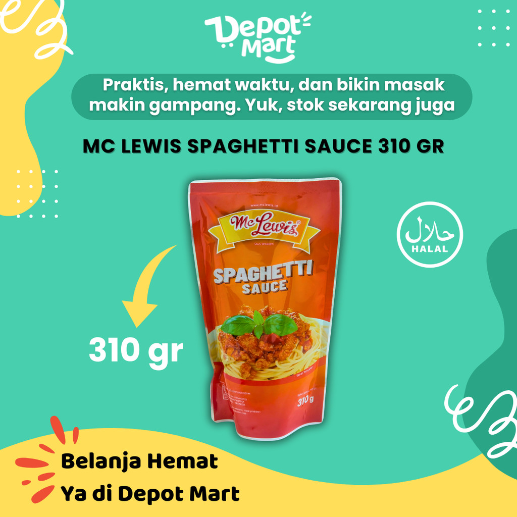

MC LEWIS SAUS SPAGHETTI 310 GRAM Depot Mart