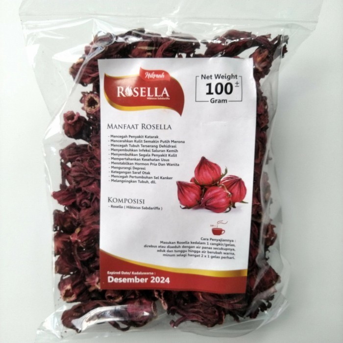 

Bunga Rosella Merah Hikmah - Teh Seduh - 100 Gram
